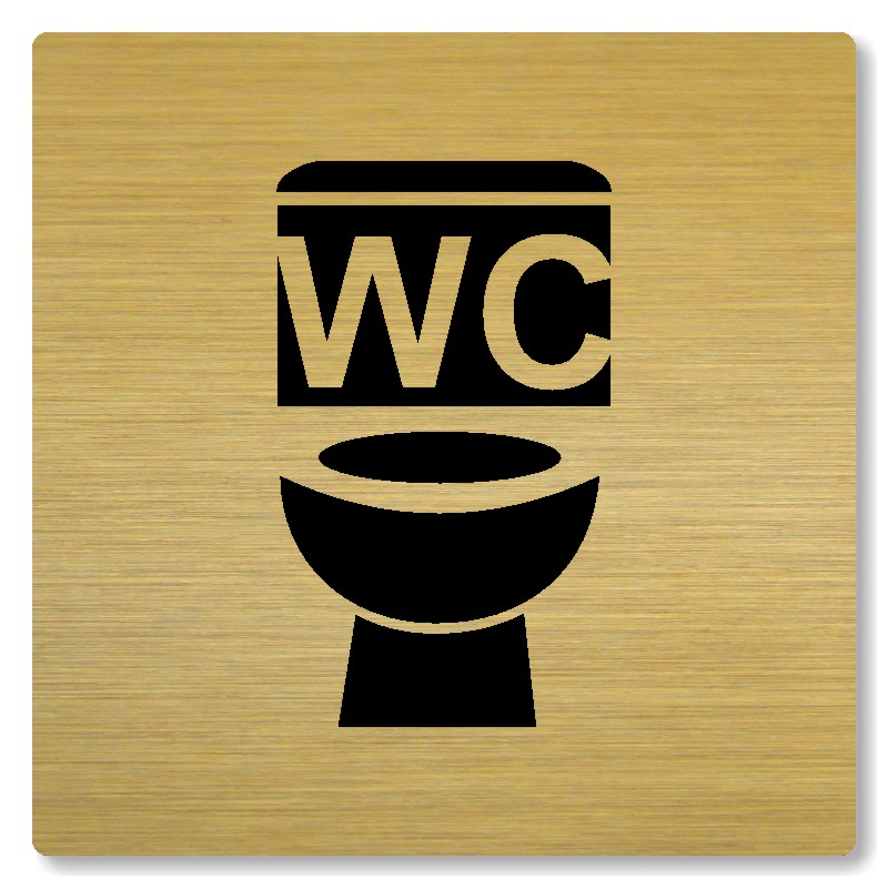 WC, 118x118mm, zlatá, Nevada